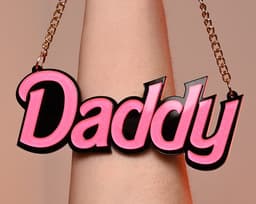 Banoch | Daddy halsband - hanger met goudkleurige ketting — thumbnail 10