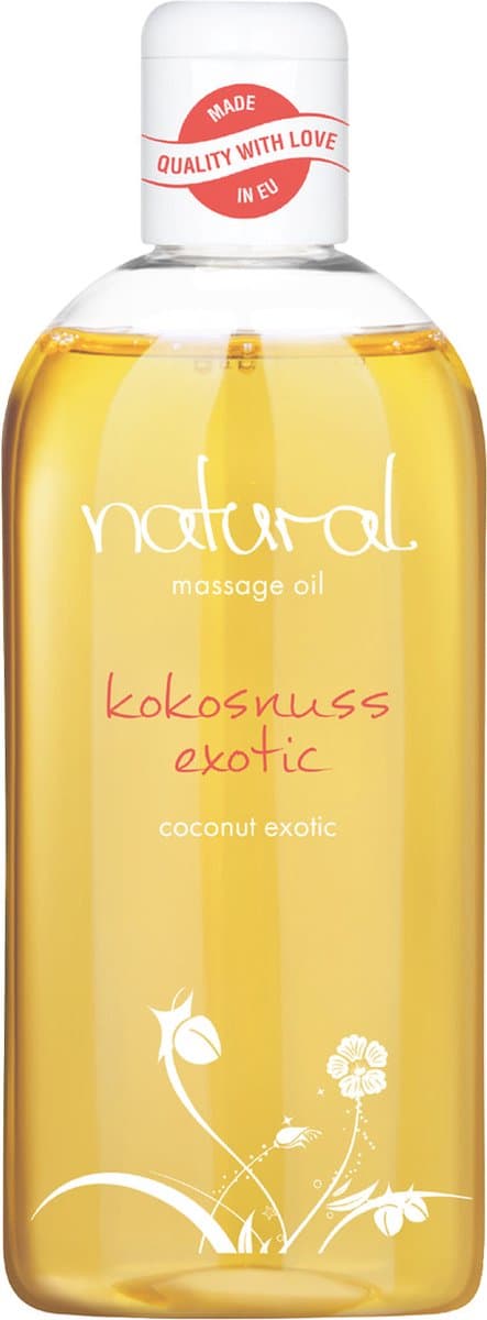 Natural Wellness massageolie, erotische massageolie, exotische kokosgeur, 250 ml — afbeelding 1