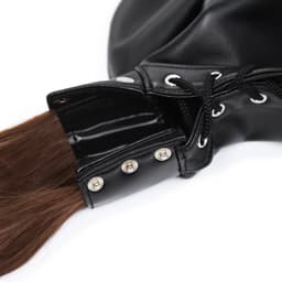 Banoch | Masker Pony Tail staart | zwart imitatie leer | Bondage play — thumbnail 15