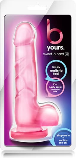 B Yours Sweet 'N Hard Dildo Met Ballen - Roze — thumbnail 3