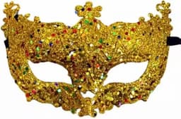 Scoby - Venetiaans Masker - Oogmasker - Gemaskerd Bal - Sensueel - Erotisch Masker - Verkleedpartij - Goud - One Size — thumbnail 1