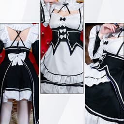 Dailygoods- Maid Outfit Elegant Design - Cosplay Anime - Kamermeisje Kostuum - Rollenspelset - Jurk met Accessoires - Verkrijgbaar in M/L/XL — thumbnail 5