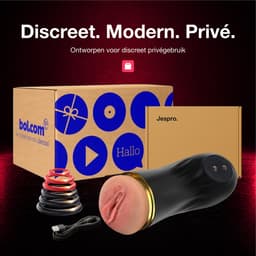 Jespro automatische Blowjob Simulator - 10 vibratie standen - Masturbator voor man - Voor mannen elektrisch - Sex toys - Penis vibrator - Vagina - Pocket pussy — thumbnail 8