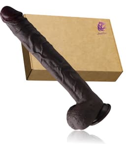 JustFun Mega XXL Realistische Dildo - 36 CM - Met Zuignap - 5.5 cm Diameter - Extra Groot - Sex Toys voor Mannen & Vrouwen — thumbnail 2