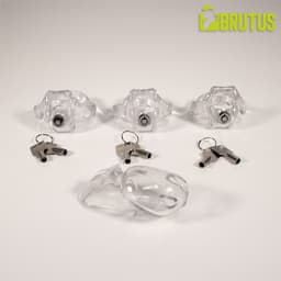 Brutus - Clicklock - Chastity Cage Clear - Innovatief slot — thumbnail 2