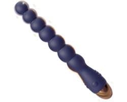 Daity Vibrator met 7 balletjes, anaalplug met 10 vibratiestanden, prostaatstimulerend speeltje, erotisch seksspeeltje voor stellen, extreme seks