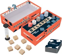 Woordspel - Woordzoeker spel - Gezelschapsspel avond - Snel letter combineren - 20 x 10 x 6 cm - White — thumbnail 3