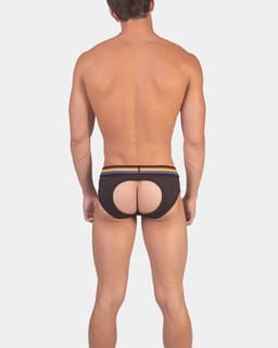 Barcode Berlin Multipack Backless Brief Pride Black + Pride Harness - MAAT L - Erotisch Heren Ondergoed - Slip voor Man - Sexy mannen Slip — thumbnail 4