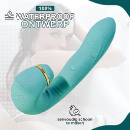 Vibrator voor Vrouwen – Clitoris & G-spot Stimulator met Zuig- en Drukfunctie – Penetratie Dildo – Sex Toys voor Vrouwen & Koppels – Seksspeeltjes Lovemytoy® — thumbnail 2