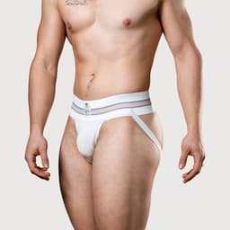 MM Sports The Original No. 10 Jockstrap 3 inch Multipack 1x Black + 1x White - MAAT S - Heren Ondergoed - Jockstrap voor Man - Mannen Jock — thumbnail 2