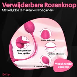 TipsToys® 2-in 1 Vibrerende Strapon - Dildo met Afstandsbediening, Zuignap, Voorbind Harnas & Buttplug - Prostaat, Clitoris & G spot Stimulator - Pegging Vibrator Anaal - Seksspeeltjes voor Koppels, Vrouwen & Mannen - Beginner Sex Toys - Remote app — thumbnail 3