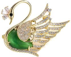 Menagerie broche, 8 stijlen luxe dieren broche collectie, vergulde kristallen pauw zwaan Phoenix Bee vlinder pin voor vrouwen, elegante jas blazer sjaal hoed pin sieraden cadeau