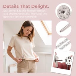 10 PCS Broek Clips Voor Dames Strik Hart Ster Beer Parel Broekspeld Jeans Clip Verkorter Kledingclip Broek Accessoires Zoom Clip — thumbnail 3