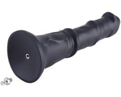 Hismith Fantasy Anale Dildo 24 cm – Siliconen Dildo met Zuignap en KlicLok – Zwart