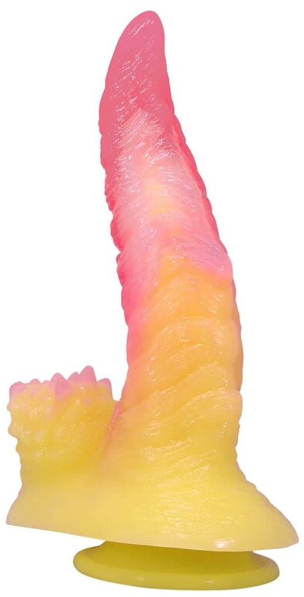 Ripplied Monster Fantasy Dildo met Zuignap — afbeelding 1