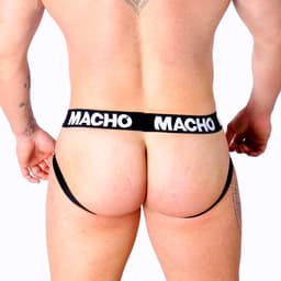 MACHO UNDERWEAR | Macho - Mx25nc Jock Black Leather Xl — thumbnail 3
