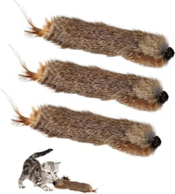 3 stuks kattenspeelgoed, zacht pluizig interactief kattenspeelgoed, licht kattenspeelgoed, veren van zacht pluche, interessant veerspeelgoed voor katten voor huiskatten — thumbnail 1