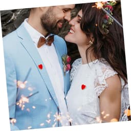 6 Stuks hou van brocheaccessoires vorm En geëmailleerd revers boutonniere speld broche hart broche kristalbroche pin modespeld hart pin legering rood — thumbnail 2