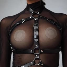 Harnas dames bovenlichaam, seksspeeltjes voor koppels, leren harnas SM-outfit, BDSM sexy cosplay fetisj bondage, rave cosplay gothic kostuum bondage seksspeeltjes — thumbnail 3