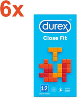 Durex Condooms Close Fit – 72 stuks | Nauwsluitende pasvorm voor extra comfort en veiligheid | Voordeelverpakking — thumbnail 1