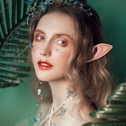 2 paar - Halloween elfenoren - cos rekwisieten - Avatar elfenoren - nep oren van goblins - huidskleur 10 cm - geschikt voor Halloween-kerstfeestjes — thumbnail 5