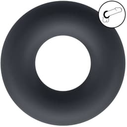 Liquid Silicone Cockring - S - Black — thumbnail 4