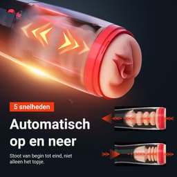 DailyPlay Automatische Masturbator voor Man – Electrisch - Pocket Pussy - Blowjob Simulator - Kunst Vagina – Sex Toys Mannen – Nep Kut — thumbnail 5