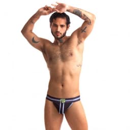 Sport Fucker Jersey - Jockstrap - Zwart/Neon XL — thumbnail 2