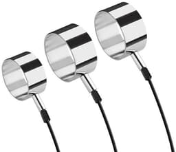Rimba Electro Sex - Aluminium Cock Ringen Set uni-polair - 3 Stuks — thumbnail 3