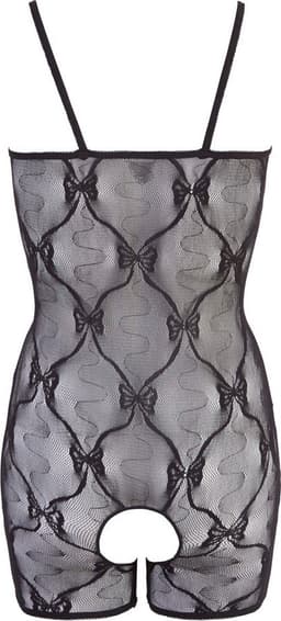 Sexy Lingerie - Catsuit met Open Kruis - Erotische Catsuit - Bodystocking- Open Borsten - S/M — thumbnail 4