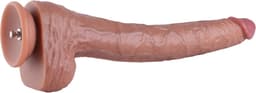 Hismith XXL Dildo met Zuignap 40 cm – Grote Realistische Siliconen Dildo – KlicLok – Beige — thumbnail 5