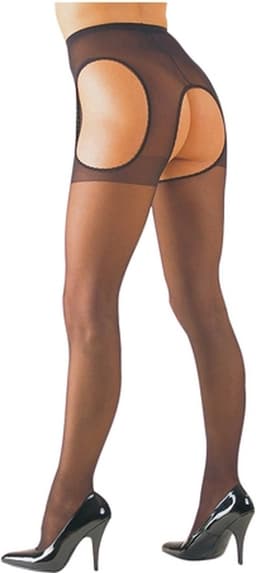 Cottelli Collection – Sexy Jarretel Kousen  – Maat S/M - Zwart — thumbnail 8
