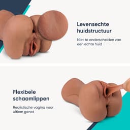 DailyPlay Pocket Pussy voor Man - 3 in 1 – Blowjob Masturbator met Billen en Kunst Vagina – Sex Toys Mannen en Koppels – Nep Kut — thumbnail 4