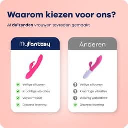 MyFantasy® Stotende Rabbit Vibrator - Verwarmbaar - Pulsing Clitoris en G-spot Stimulator - Vibrators voor Vrouwen Realistisch - Sex Toys voor Koppels - Kamasutra Seksspeeltjes - Tarzan Vibrator Dildo - Roze — thumbnail 7