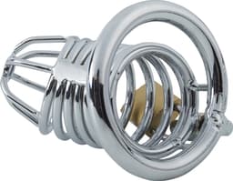Banoch | Cockcage Zilver metaal | Chastity Cage met 3 ringen | 40 mm, 45 mm & 50 mm — thumbnail 15
