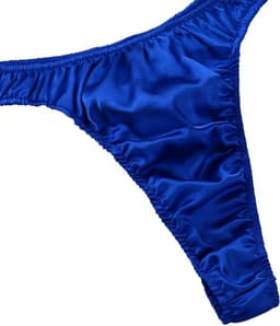Satijnen Heren Strings en Tanga's - Sexy Ondergoed met Lage Tailleband — thumbnail 2