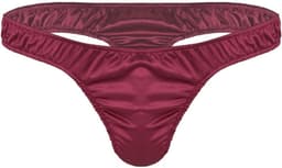 Mannen Satijnen Wetlook G-String Tanga Ondergoed Lage Taille Prikkelend — thumbnail 1
