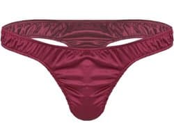 Mannen Satijnen Wetlook G-String Tanga Ondergoed Lage Taille Prikkelend