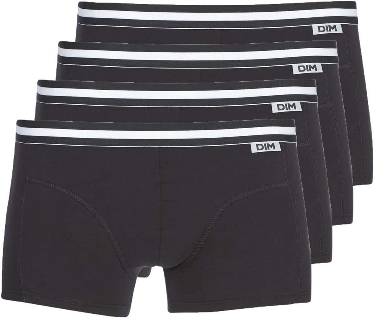 Heren slip katoen stretch groot formaat x6, zwart, M — afbeelding 1