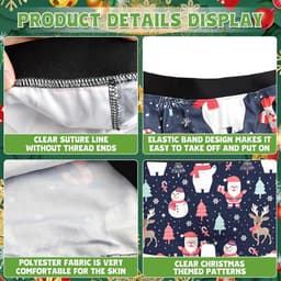 Grappige Kerst Boxershorts voor Mannen - XL Onderbroeken met Kerstkousen — thumbnail 2