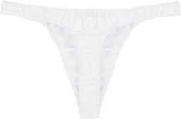 Agoky Heren Slips Bikini Slips Mannen Satijn Tanga Sexy String T-Back Lage Tailleband Slipje Erotisch Ondergoed M L XL — thumbnail 4