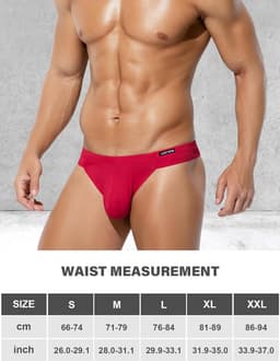 Heren String Tanga Ondergoed Elastisch Sexy Bikini G-String T-Back Slip — thumbnail 2