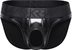 SUKREW Wet Look U-Style Brief - MAAT M - Erotisch Heren Ondergoed - Slip voor Man - Sexy mannen Slip — thumbnail 1