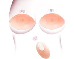 Ynkkvre - Nippelvibrator - Vrouwen - 10 Vibratiemodi - Nippelstimulatie - Met afstandsbediening - Silicone materiaal - Voor solo of koppelsessies