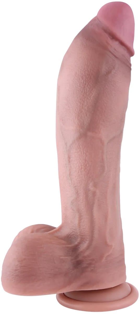 Vibrerende Gearderde Dildo XL 30 cm KlicLok — afbeelding 1