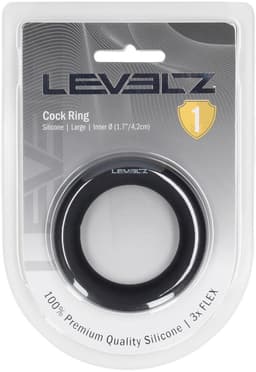 Liquid Silicone Cockring - L - Black — thumbnail 5