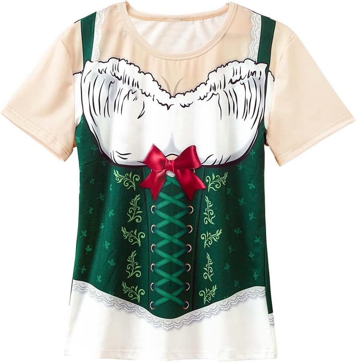 Dames T-Shirt in Beierse Oktoberfest Stijl | Dirndl Blouse Shirt — afbeelding 1
