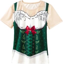 Dames T-Shirt in Beierse Oktoberfest Stijl | Dirndl Blouse Shirt — thumbnail 1