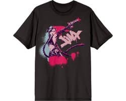 Zwart T-Shirt met Grote Jinx Art Print - League of Legends & Arcane Fans