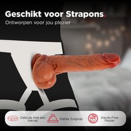 Rosebay Vibrerende Dildo met Afstandsbediening 20 cm - Stotende Dildo - Dildo met Zuignap - Dildo Vibrator voor Vrouwen - Wit — thumbnail 8